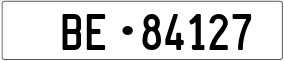 Trailer License Plate